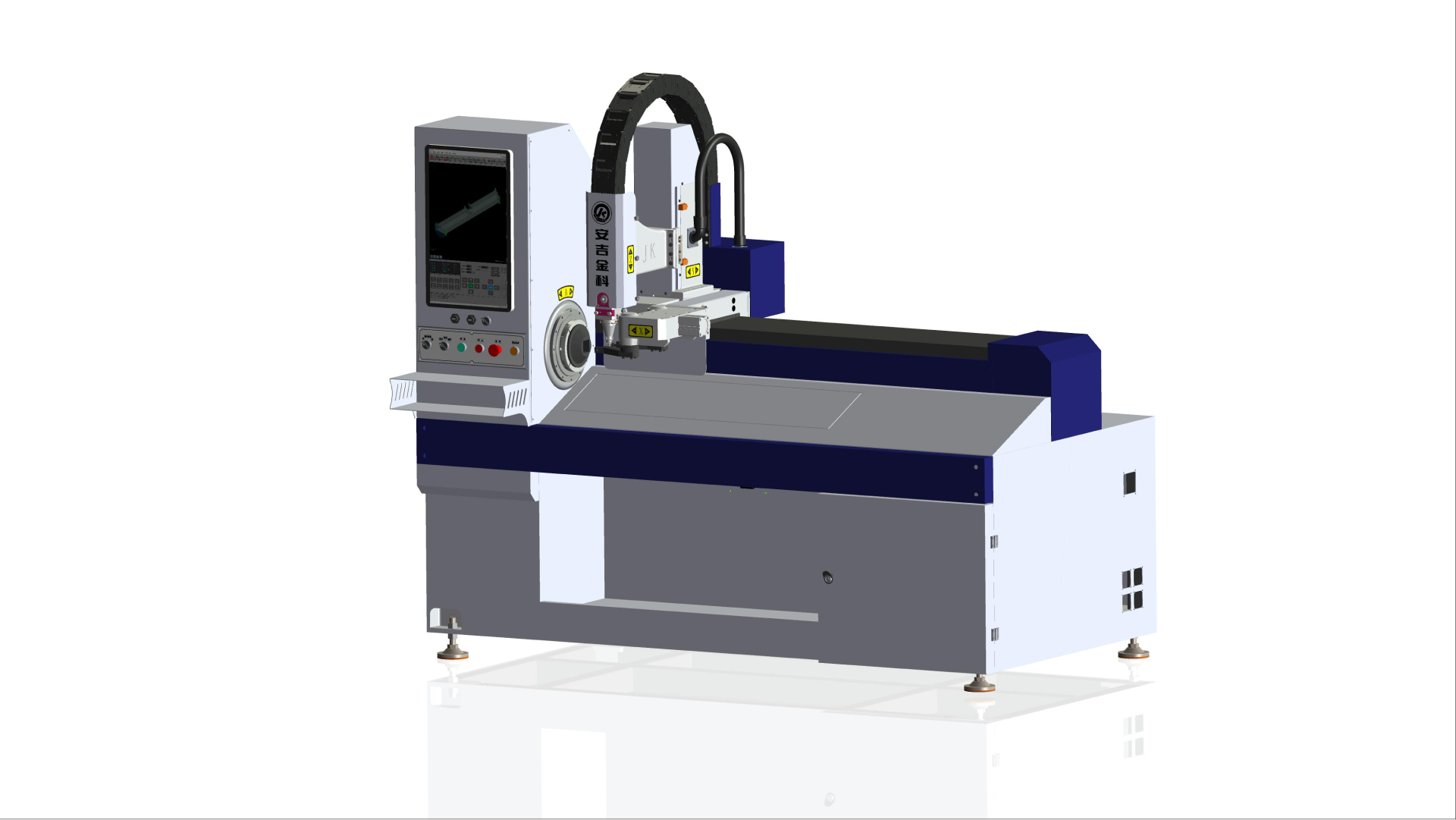 Высокоскоростной лазерный труборез Anji Jinke LPC80-B4-BF6000 изображение