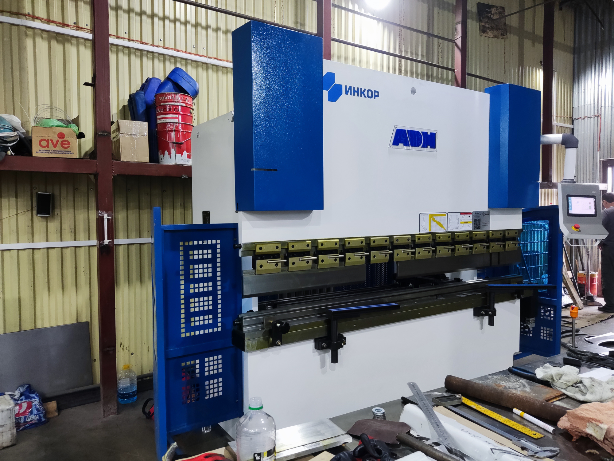 Гидравлический листогибочный пресс ADH WC67E-100T/3200 E310P изображение