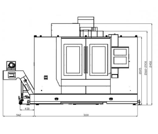 Вертикальный обрабатывающий центр с ЧПУ SVB1060 изображение